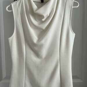 Banana Republic Cream Cowl Neck Top
